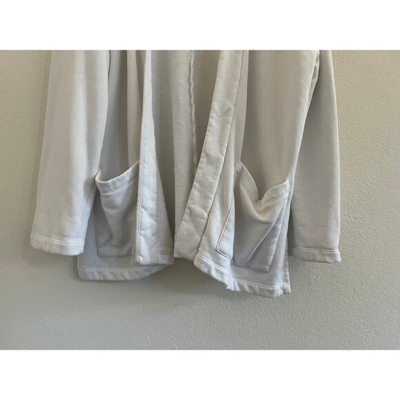 Eileen Fisher Open Cardigan Womens Large Boho Minimalist Lagenlook White Casual - Picture 9 of 15